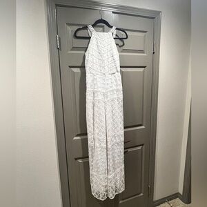 Tularosa White Sleeveless Boho Lace Maxi Dress Size XS